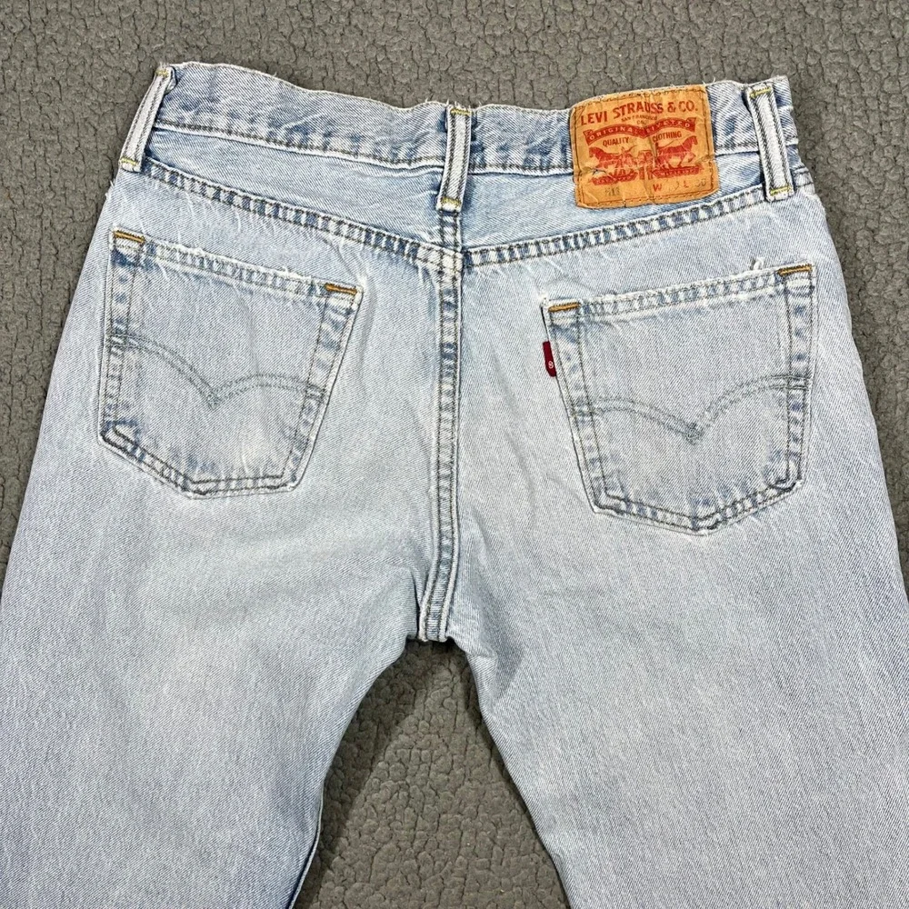 Levis 511 Slim Fit Jeans Mens W30 L30 Light Wash Blue Denim 04511-2939